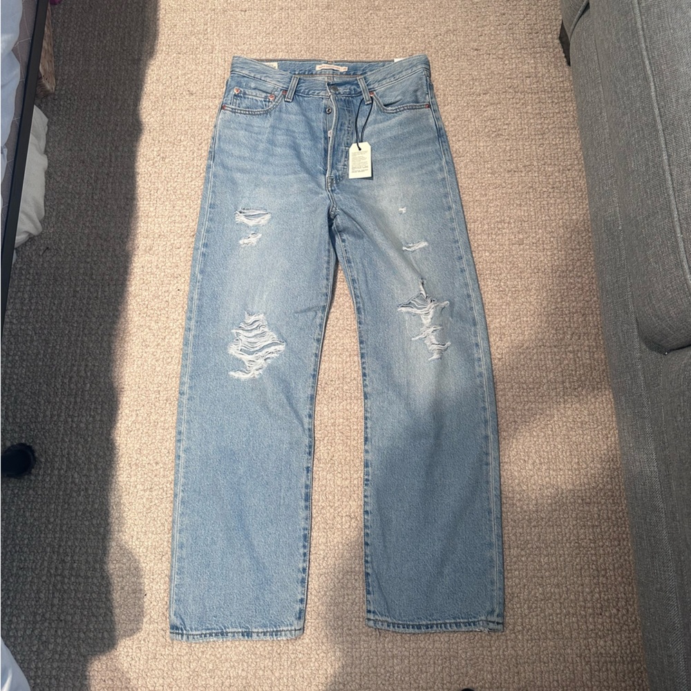 Levi straight ankle jeans